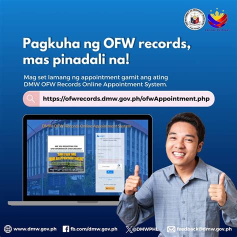 How to Book OFW Records Appointment Online .
